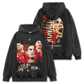 CRISTIANO RONALDO VINTAGE HOODIE – שחור שטוף