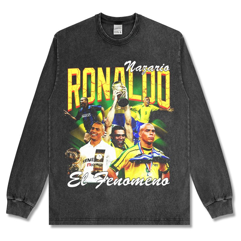 CRISTIANO RONALDO LONG SLEEVE – שחור שטוף