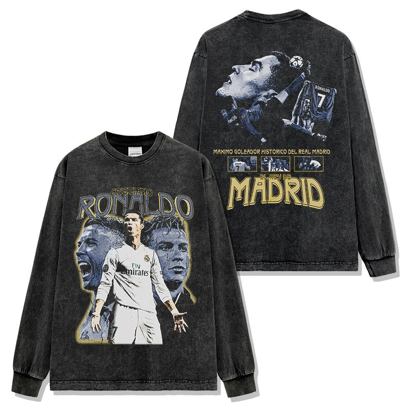 CRISTIANO RONALDO LONG SLEEVE – שחור שטוף