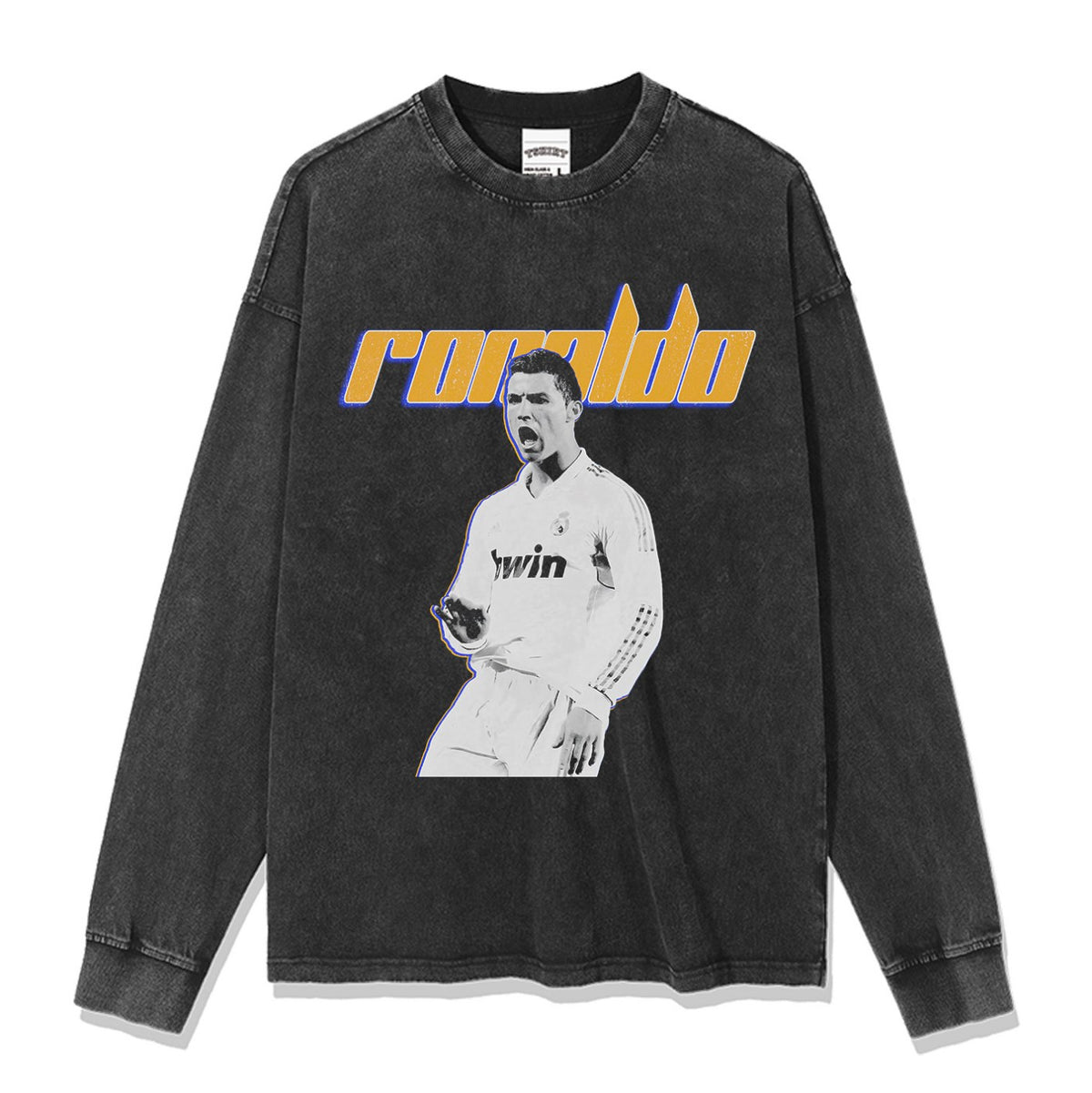 CRISTIANO RONALDO LONG SLEEVE – שחור שטוף