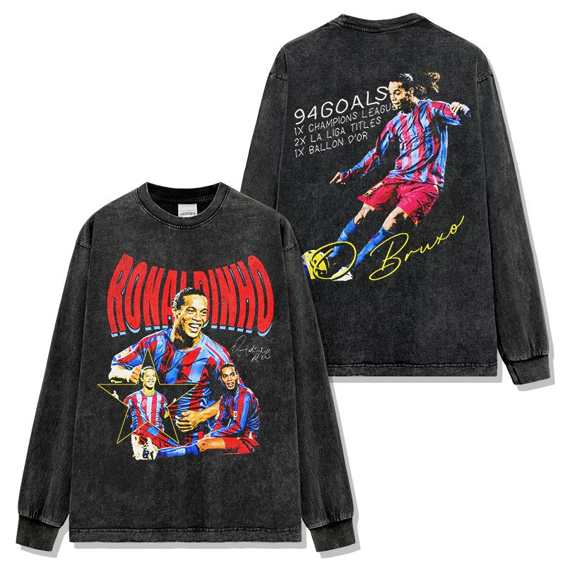CRISTIANO RONALDO LONG SLEEVE – שחור שטוף