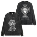 CRISTIANO RONALDO LONG SLEEVE – שחור שטוף