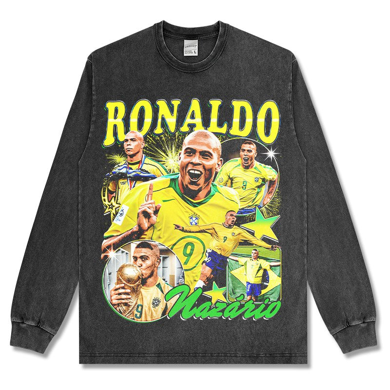CRISTIANO RONALDO LONG SLEEVE – שחור שטוף