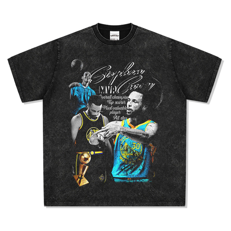 STEPHEN CURRY VINTAGE TEE · BANK SHOT