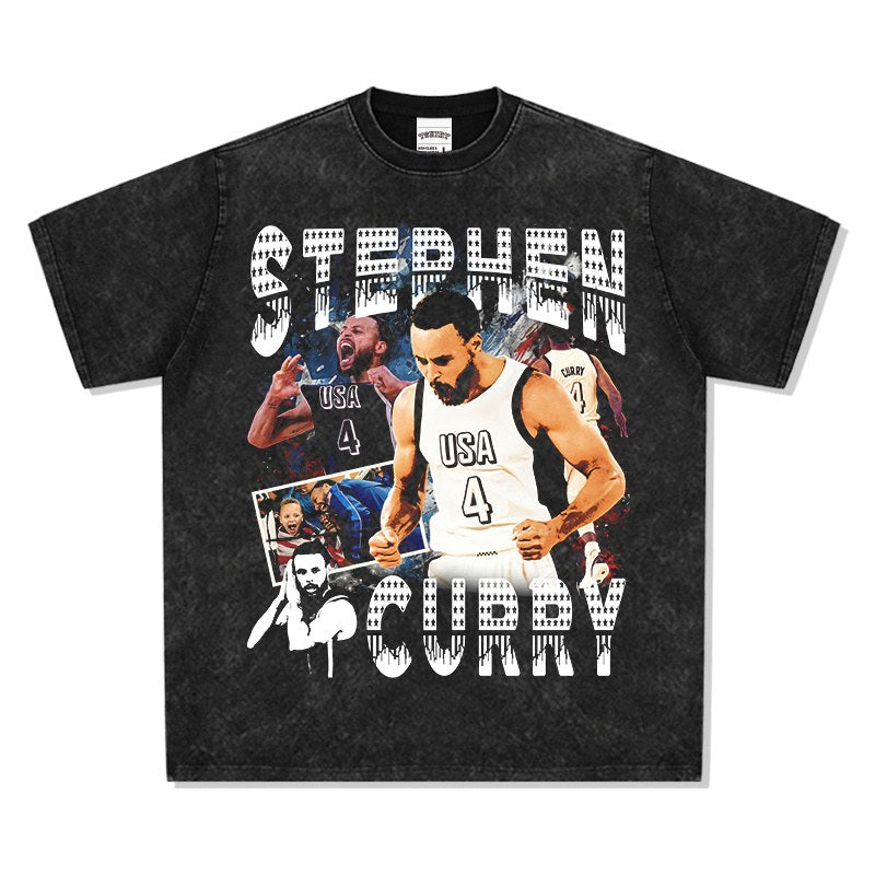 STEPHEN CURRY VINTAGE TEE · SLAM DUNK