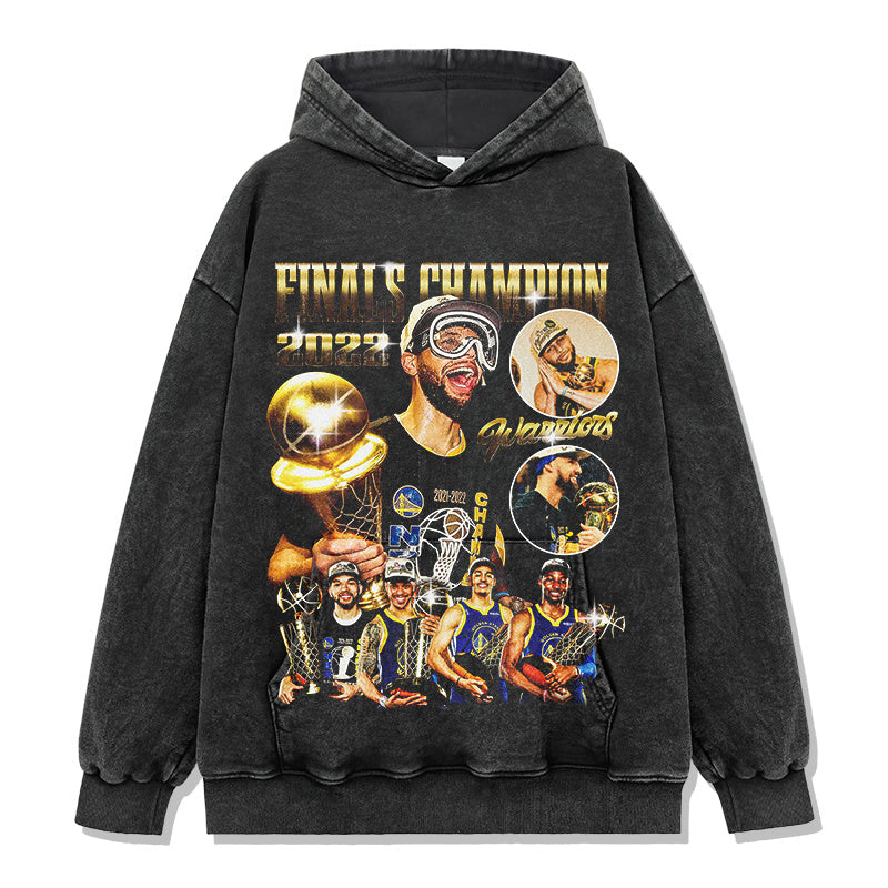 STEPHEN CURRY VINTAGE HOODIE – שחור שטוף
