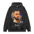 STEPHEN CURRY VINTAGE HOODIE – שחור שטוף