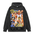 STEPHEN CURRY VINTAGE HOODIE – שחור שטוף