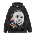 STEPHEN CURRY VINTAGE HOODIE – שחור שטוף