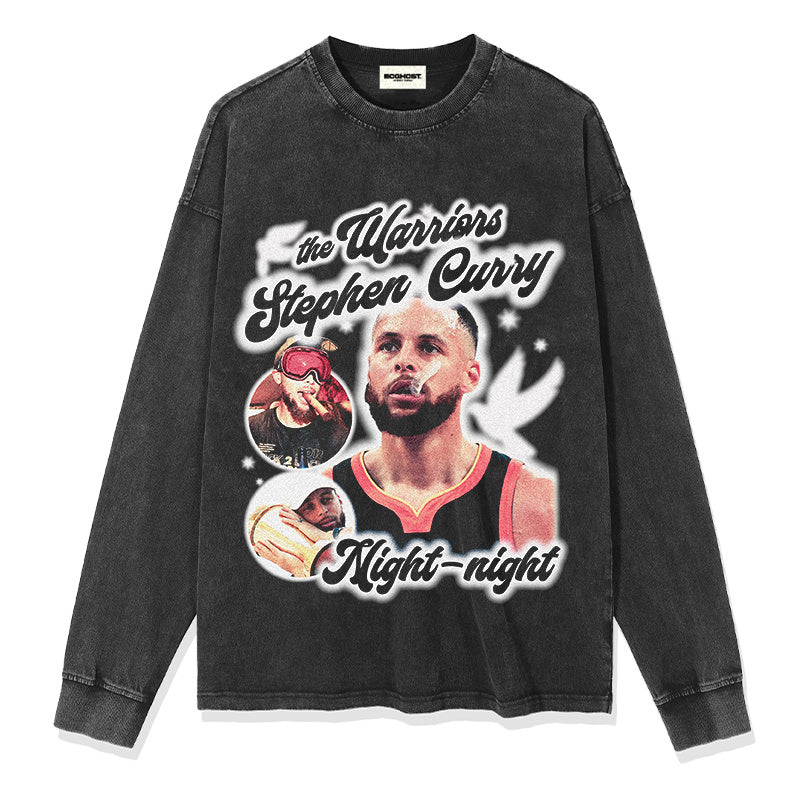 STEPHEN CURRY LONG SLEEVE – שחור שטוף