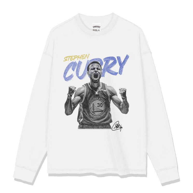 STEPHEN CURRY LONG SLEEVE · NOTHING BUT NET