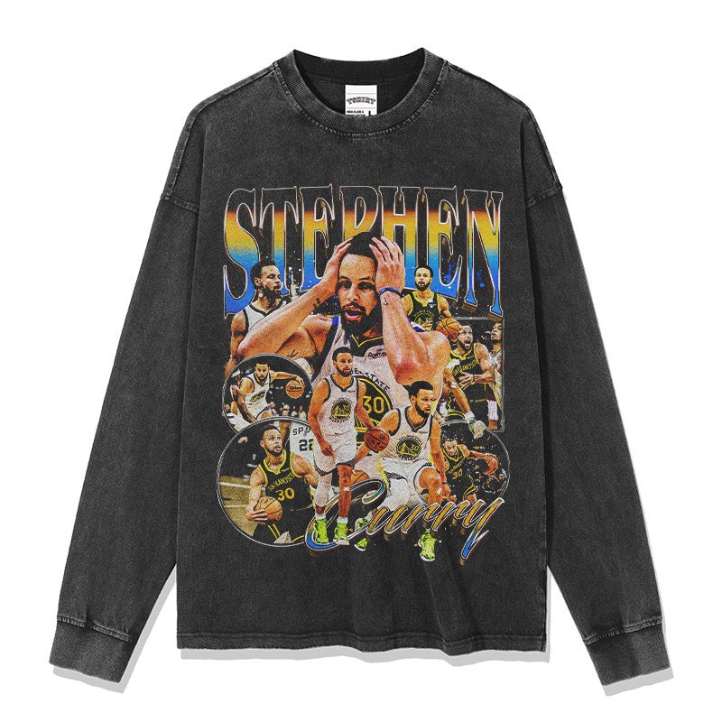 STEPHEN CURRY LONG SLEEVE – שחור שטוף