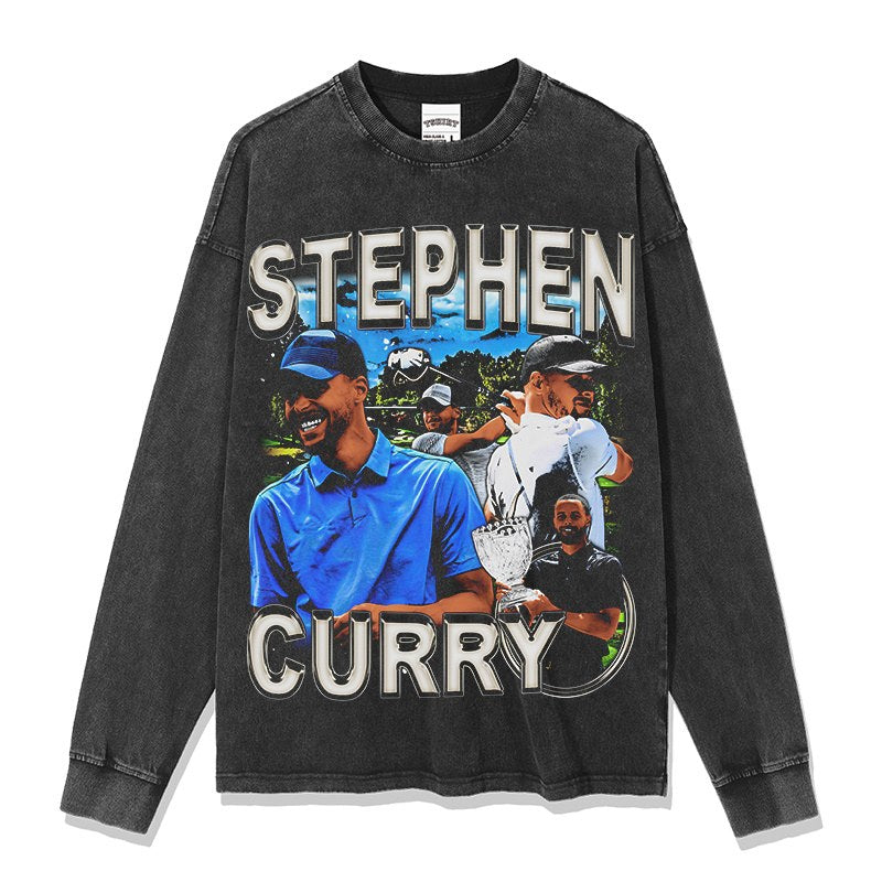 STEPHEN CURRY LONG SLEEVE – שחור שטוף