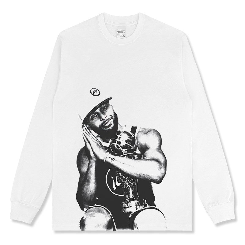 STEPHEN CURRY LONG SLEEVE – לבן
