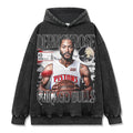 DERRICK ROSE VINTAGE HOODIE – שחור שטוף