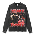 DERRICK ROSE LONG SLEEVE – שחור שטוף