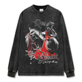 DERRICK ROSE LONG SLEEVE – שחור שטוף