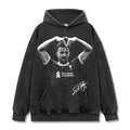 DIOGO JOTA VINTAGE HOODIE – שחור שטוף