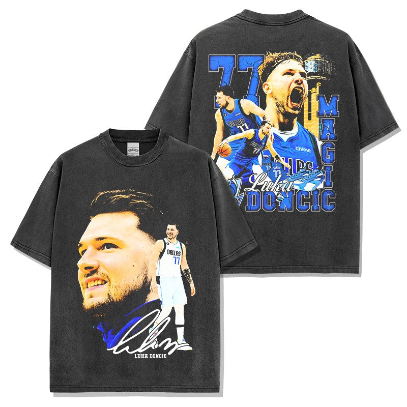 LUKA DONCIC VINTAGE TEE · AND ONE