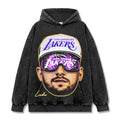 LUKA DONCIC VINTAGE HOODIE – שחור שטוף