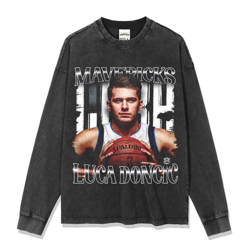 LUKA DONCIC LONG SLEEVE – שחור שטוף