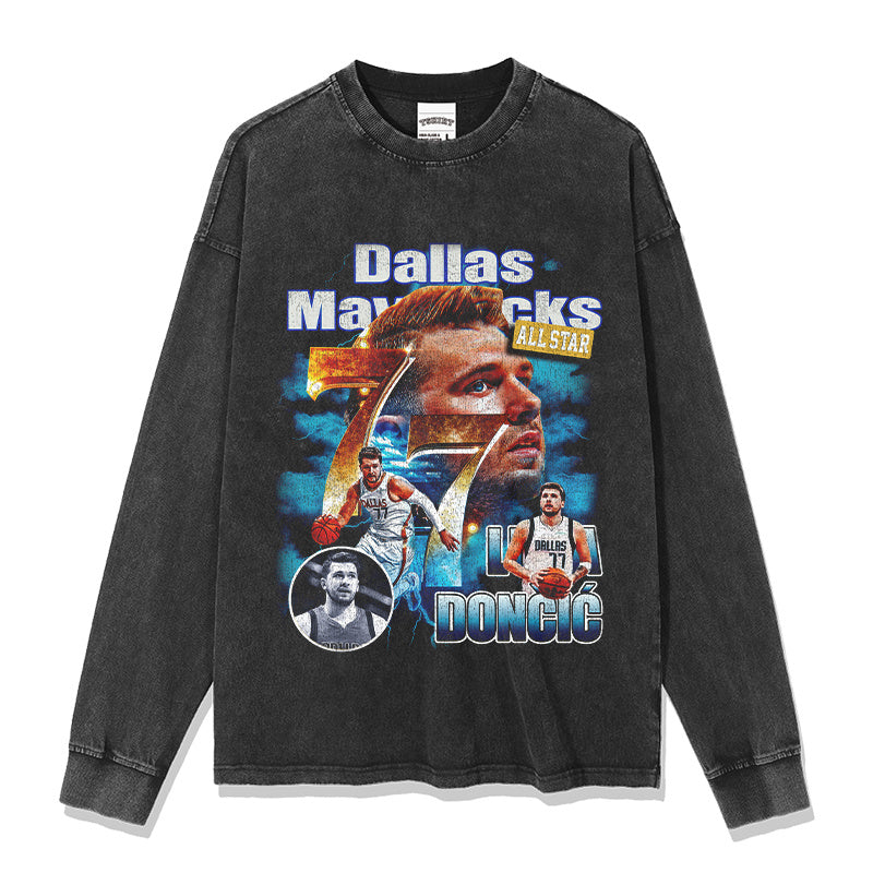 LUKA DONCIC LONG SLEEVE – שחור שטוף