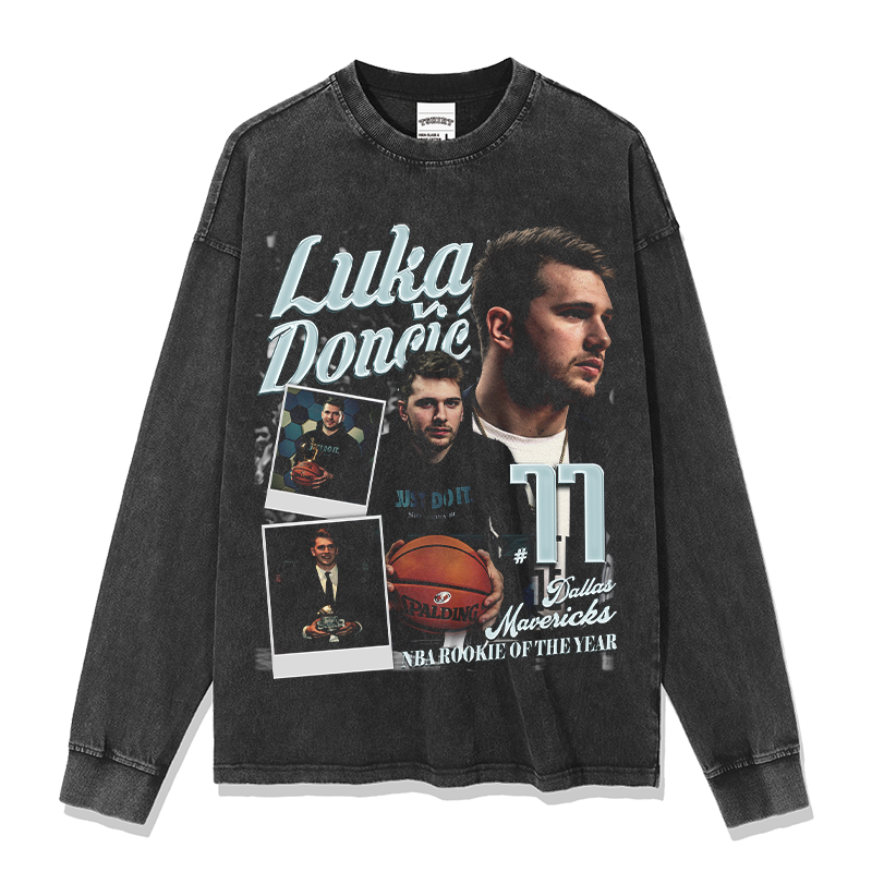 LUKA DONCIC LONG SLEEVE – שחור שטוף