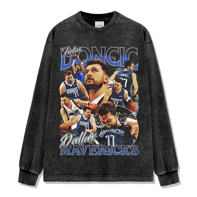 LUKA DONCIC LONG SLEEVE – שחור שטוף