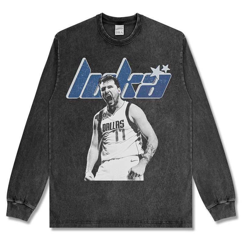 LUKA DONCIC LONG SLEEVE – שחור שטוף