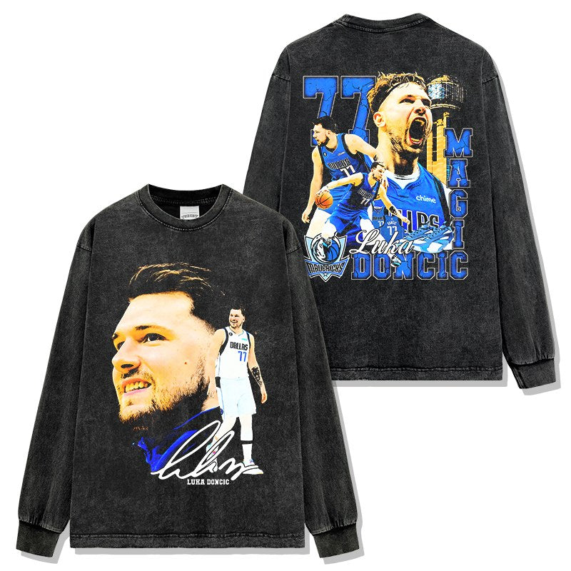 LUKA DONCIC LONG SLEEVE – שחור שטוף