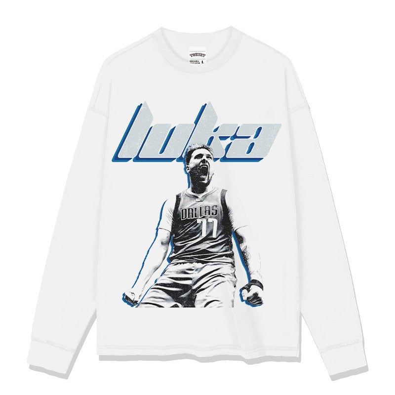 LUKA DONCIC LONG SLEEVE – לבן