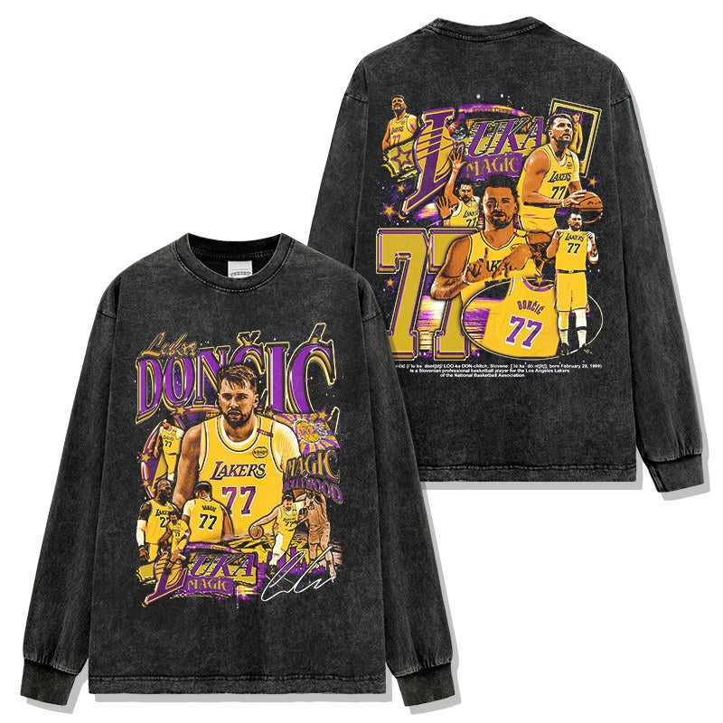 LUKA DONCIC LONG SLEEVE – שחור שטוף