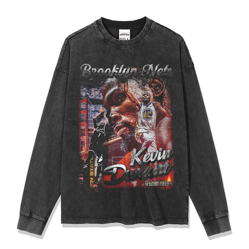 KEVIN DURANT LONG SLEEVE – שחור שטוף