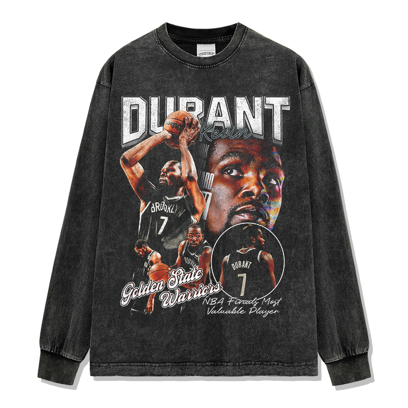 KEVIN DURANT LONG SLEEVE – שחור שטוף