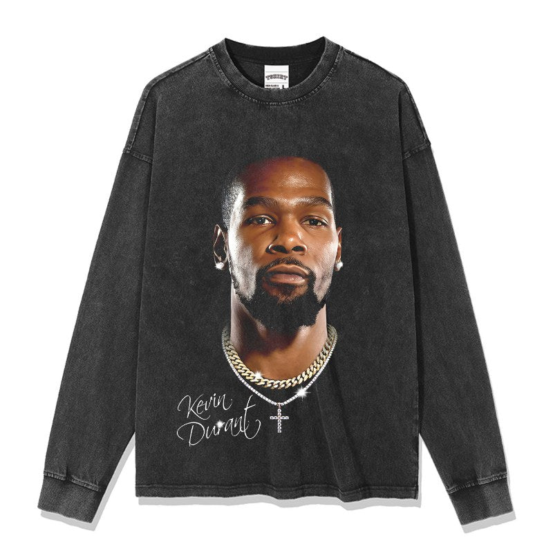 KEVIN DURANT LONG SLEEVE – שחור שטוף