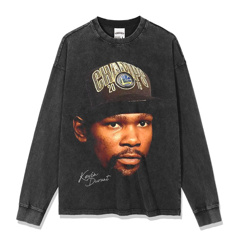 KEVIN DURANT LONG SLEEVE – שחור שטוף