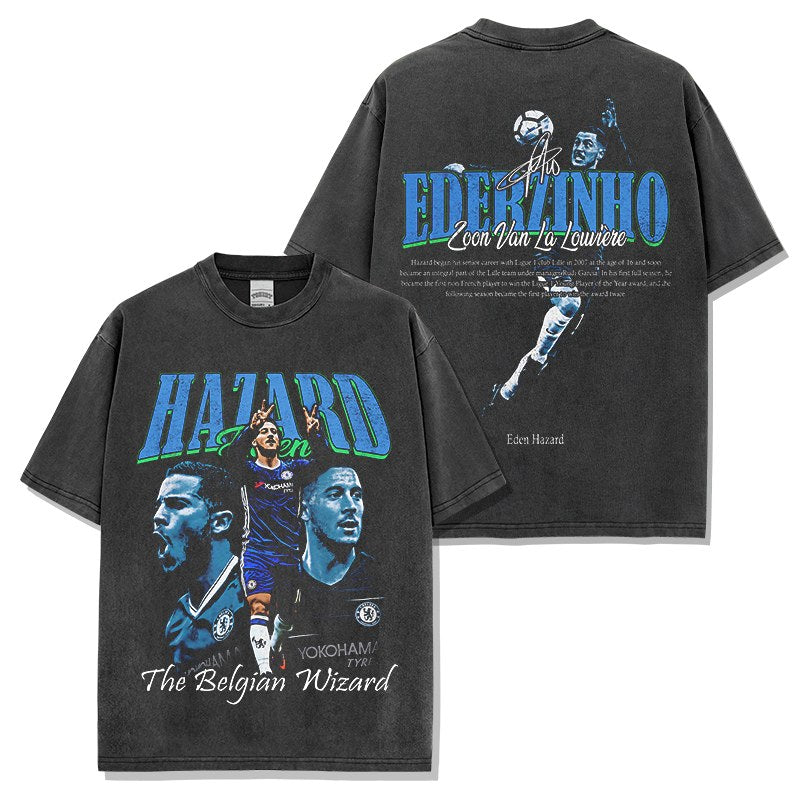 EDEN HAZARD VINTAGE TEE · GOLDEN BOOT