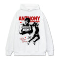 ANTHONY EDWARDS VINTAGE HOODIE – לבן
