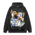 ANTHONY EDWARDS VINTAGE HOODIE – שחור שטוף
