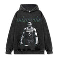 ANTHONY EDWARDS VINTAGE HOODIE – שחור שטוף