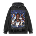 ANTHONY EDWARDS VINTAGE HOODIE – שחור שטוף