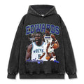 ANTHONY EDWARDS VINTAGE HOODIE – שחור שטוף