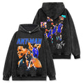 ANTHONY EDWARDS VINTAGE HOODIE – שחור שטוף