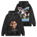 ANTHONY EDWARDS VINTAGE HOODIE – שחור שטוף