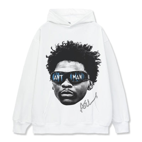 ANTHONY EDWARDS VINTAGE HOODIE – לבן