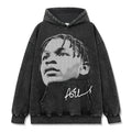 ANTHONY EDWARDS VINTAGE HOODIE – שחור שטוף