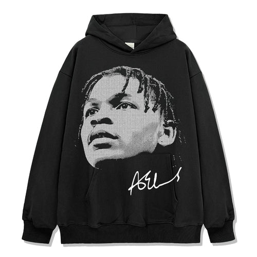 ANTHONY EDWARDS VINTAGE HOODIE – שחור