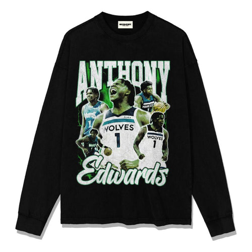 ANTHONY EDWARDS LONG SLEEVE – שחור