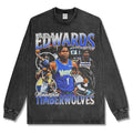 ANTHONY EDWARDS LONG SLEEVE – שחור שטוף