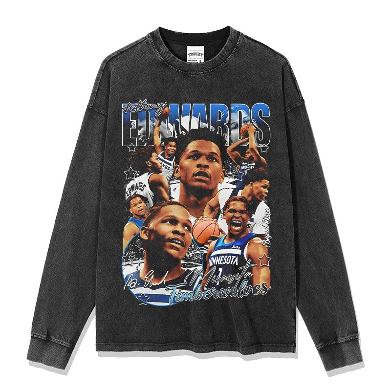 ANTHONY EDWARDS LONG SLEEVE · TRIPLE DOUBLE